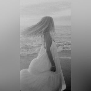 Madewell white cover up dress beach or 90s country small NWOT